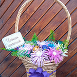 Кошница с хартиени астри